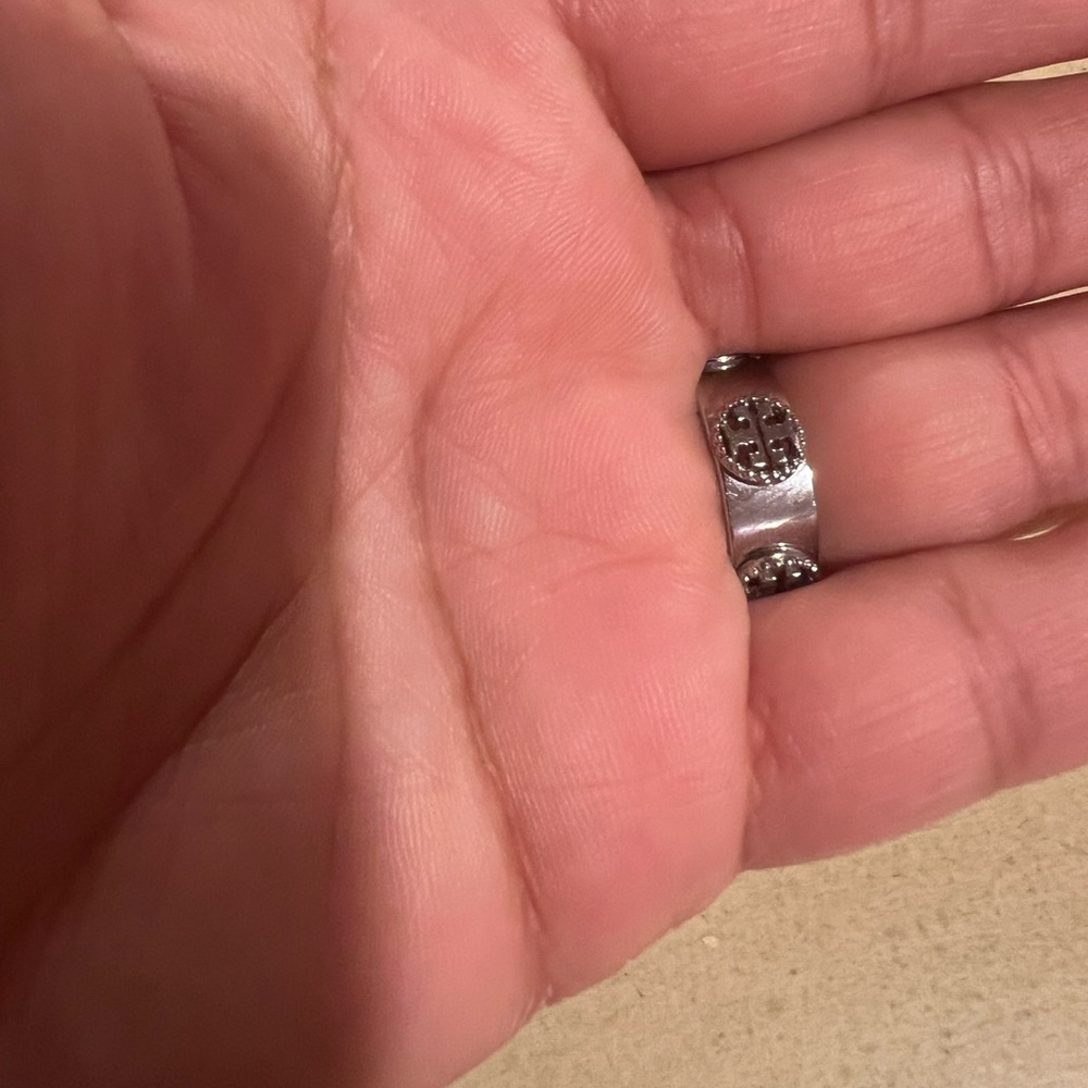 Tory Burch Silver Logo/Icon Ring - Picture 10 of 10
